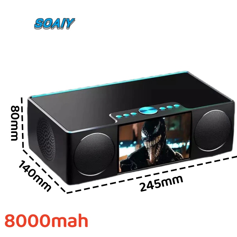 Audio Visualizer Music Player - S99 Portable Caixa De Som Bluetooth