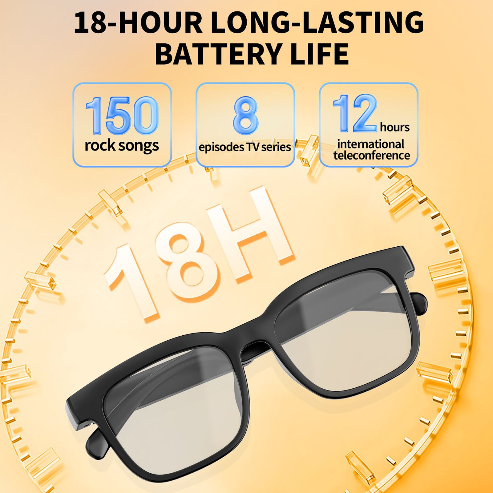 Audio Music Light - Audio Smart Glasses for Women Men