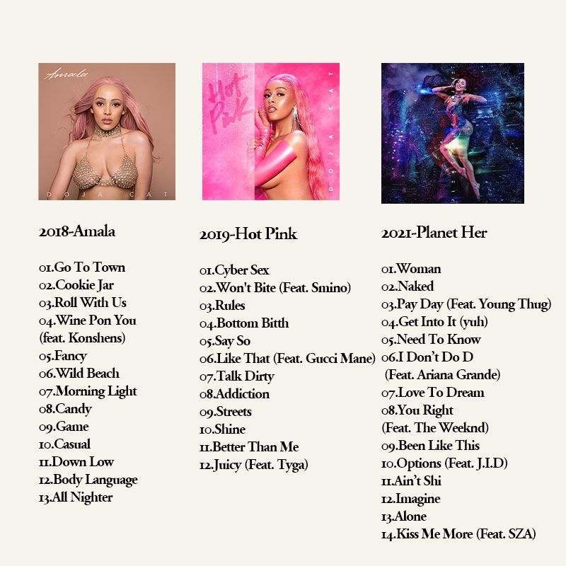 Doja Cat 6CD Music Album Colle - Audio Music Original recension och pris