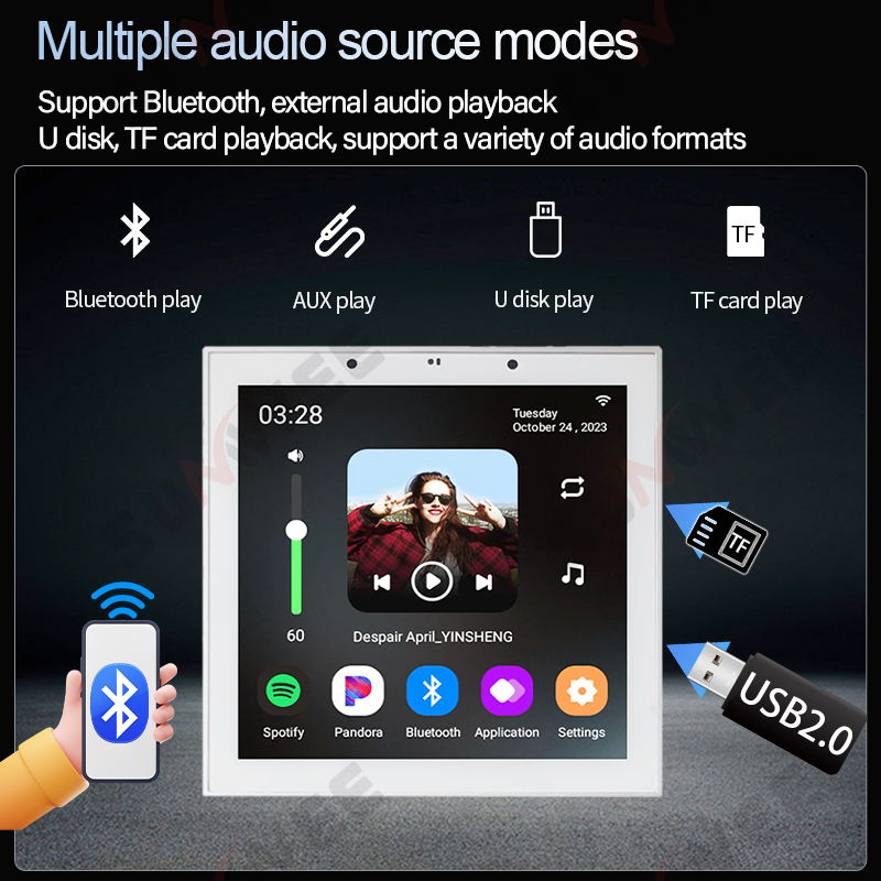 4 Inch Android 11 Tuya Smart H - Audio Music Background recension och pris