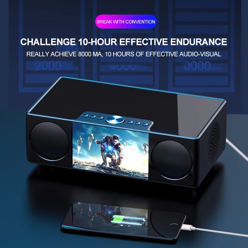 S99 Portable Caixa De Som Blue - Audio Visualizer Music Player recension och pris