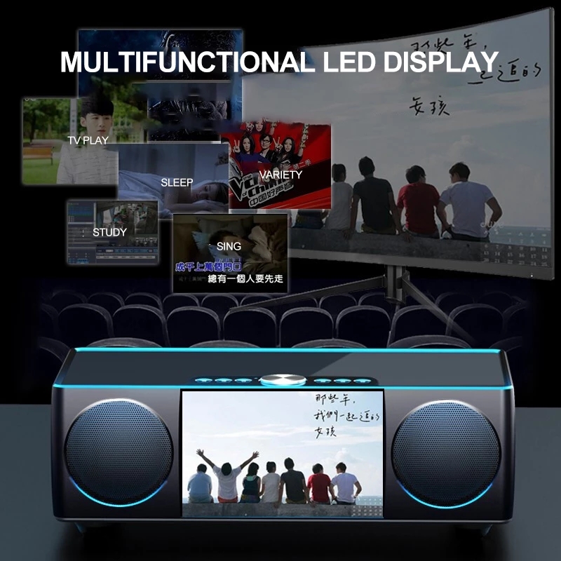 S99 Portable Caixa De Som Blue - Audio Visualizer Music Player recension och pris