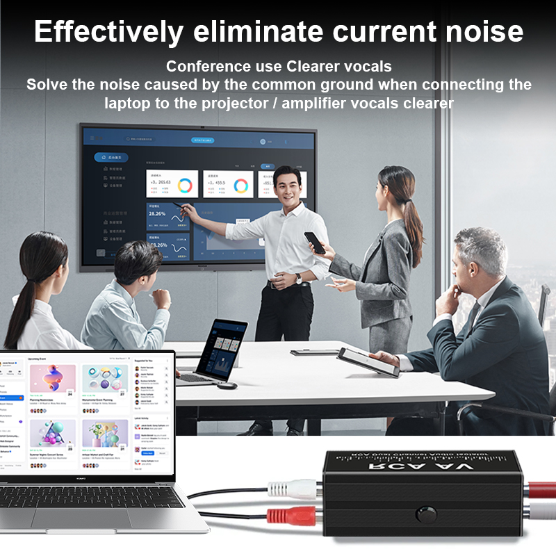 Portable 2 Channels RCA Ground - Audio Music Original recension och pris
