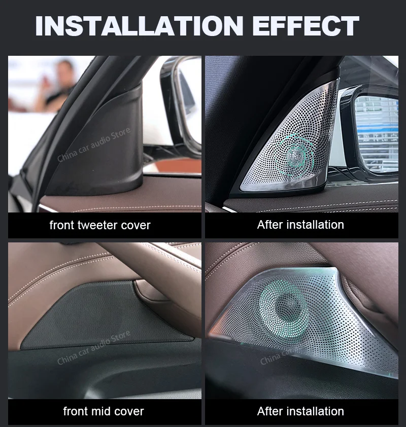 LED Car Speaker Tweeter Cover  - Audio Music Light recension och pris