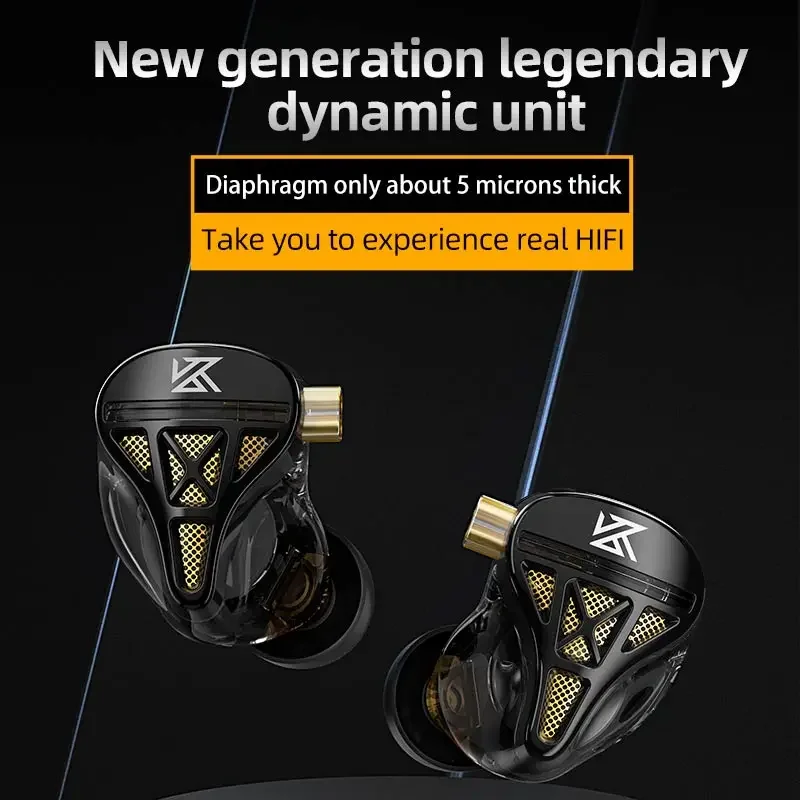 KZ DQS 1DD HiFi IEM Headphones - Audio Music Dj recension och pris
