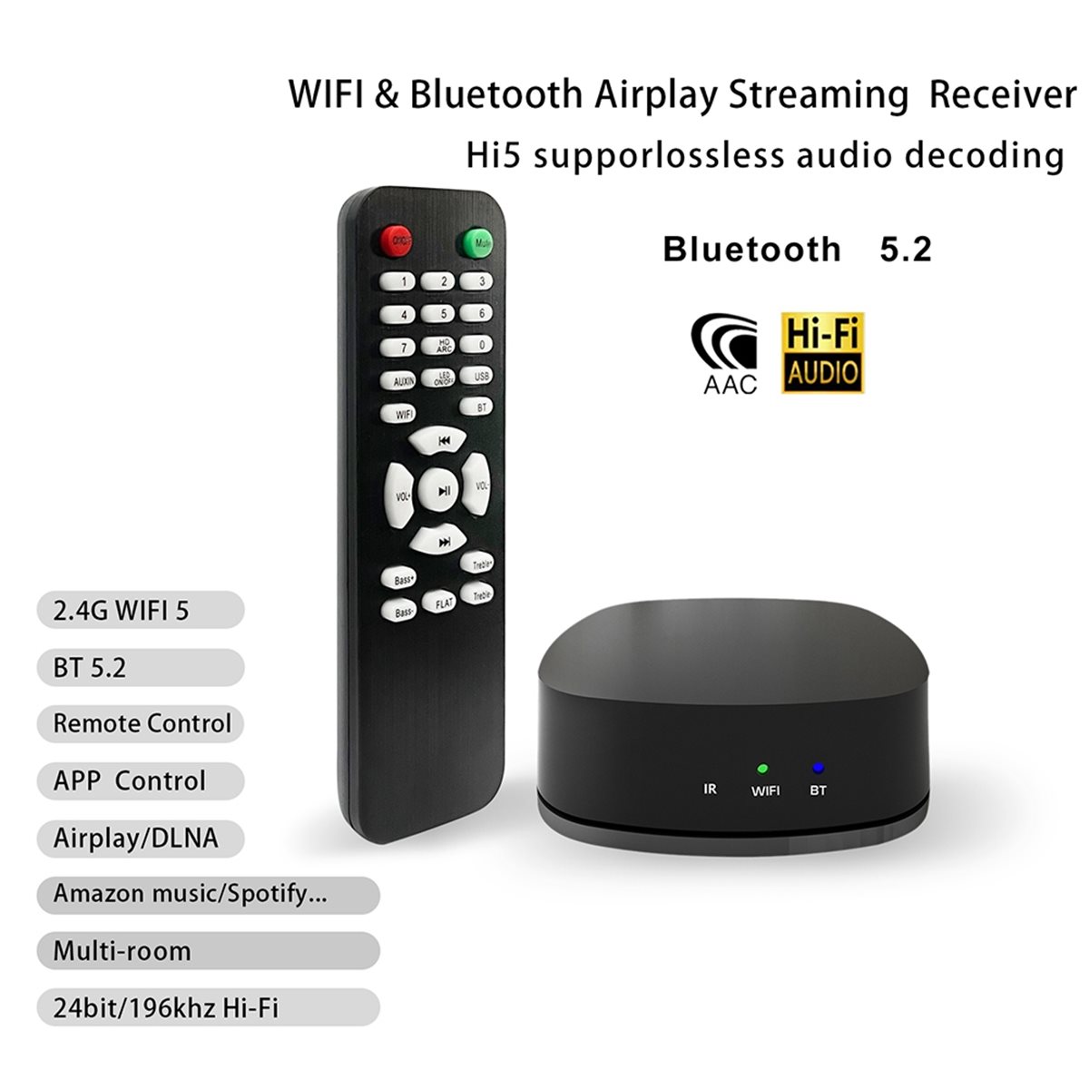Can buy WiFi Audio Decoder Pla - Audio Music Network recension och pris