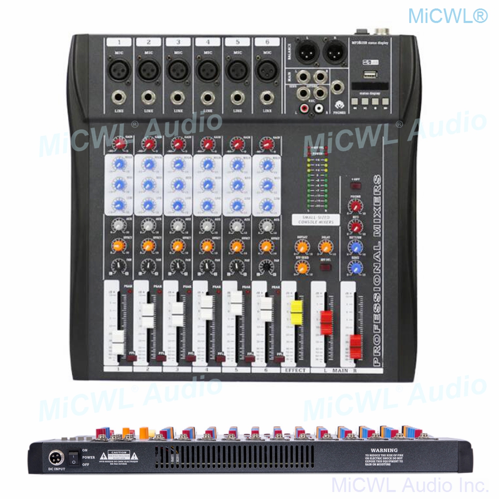 Audio-Mixer MiCWL 6 Channel Bl - Audio Music Dj recension och pris