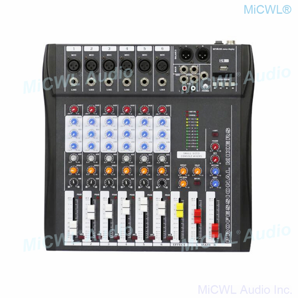 Audio-Mixer MiCWL 6 Channel Bl - Audio Music Dj recension och pris