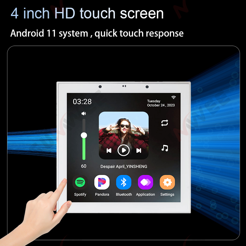 TUYA Smart Home 4 Inch Android - Audio Music Background recension och pris