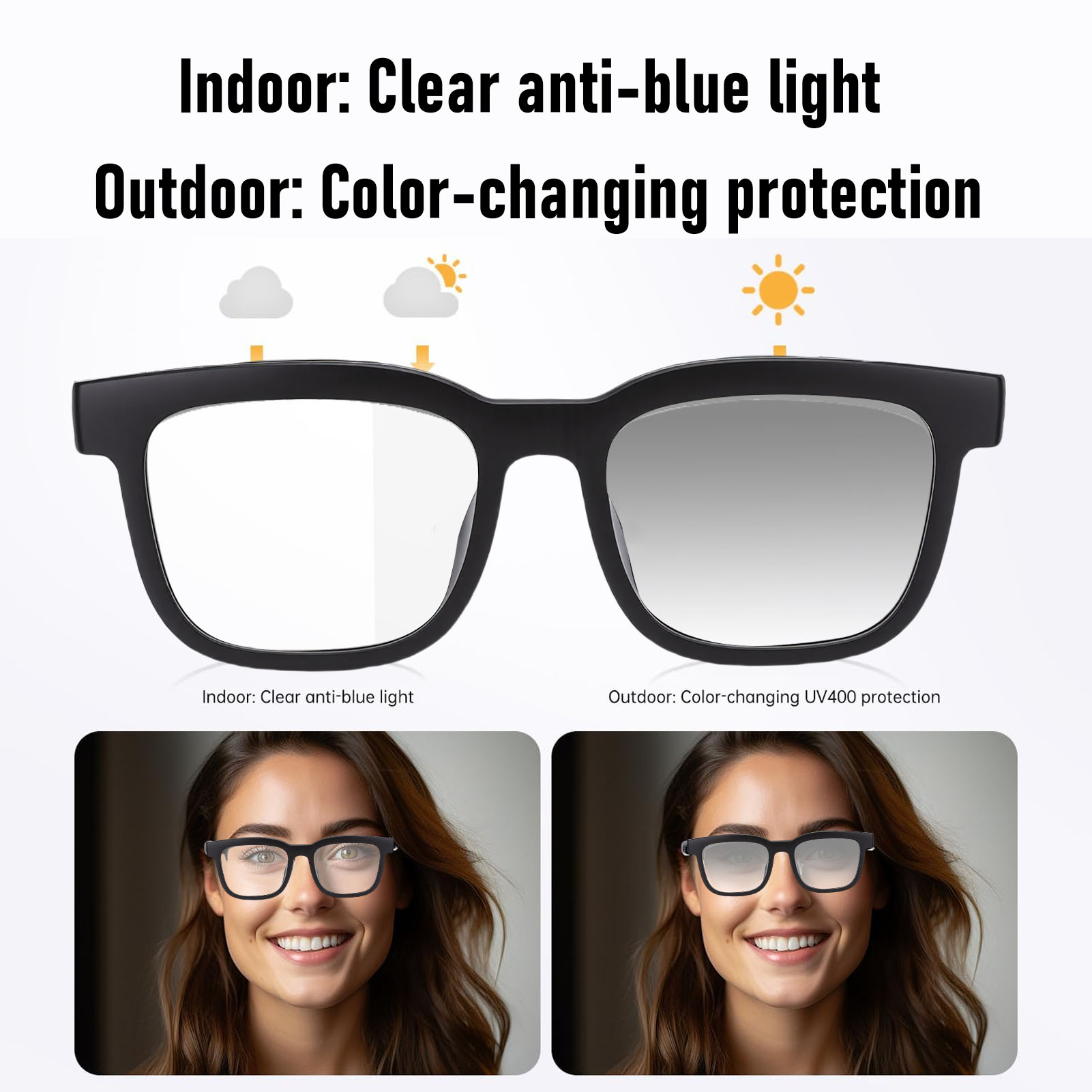 Audio Smart Glasses for Women  - Audio Music Light recension och pris